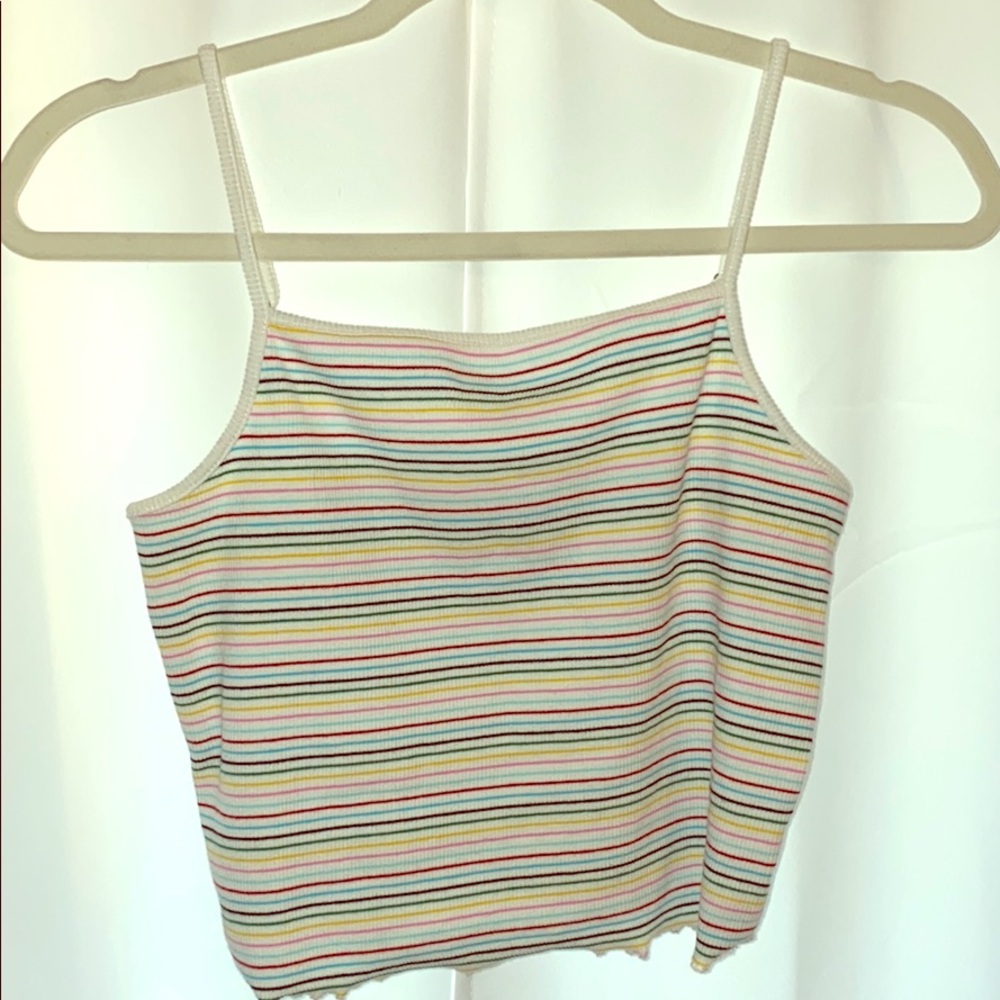 Multicolored Striped Tank Top